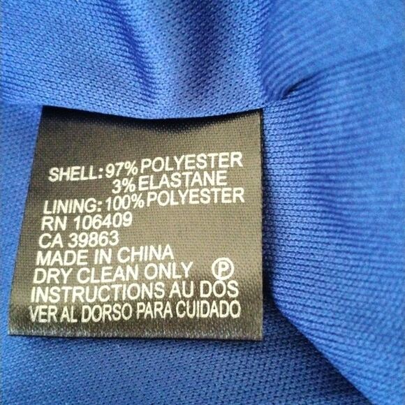 Tahari Arthur S. Levine Dark Royal Blue Dress - Picture 10 of 11